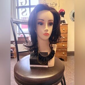 Belle Tress “Americana” Heat friendly mono top wig